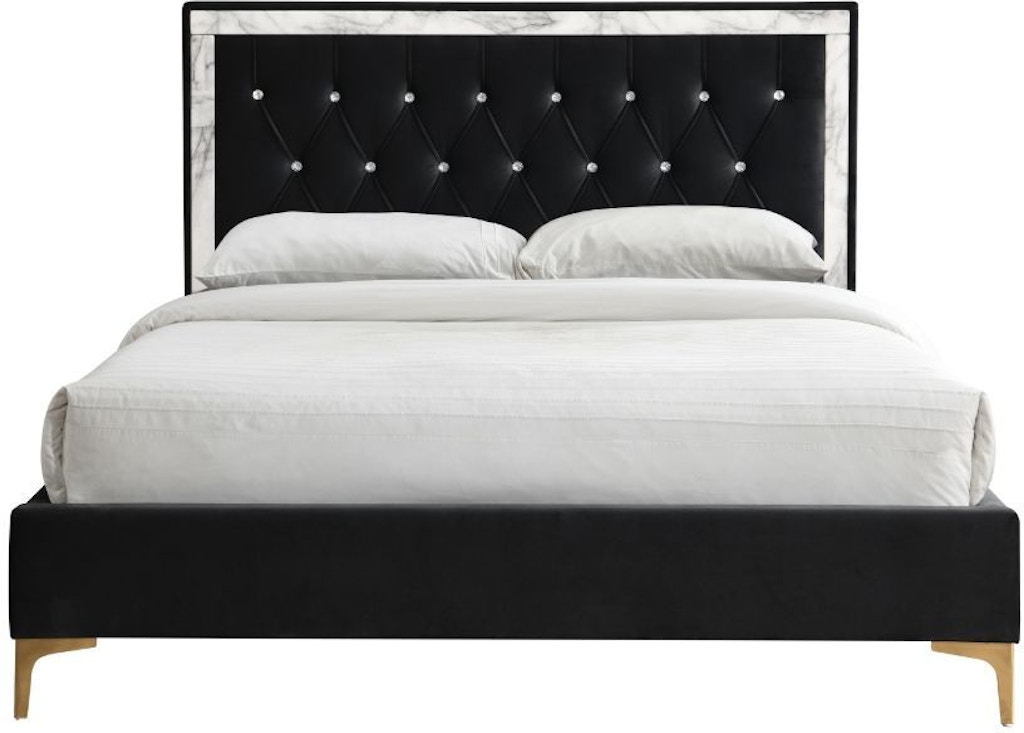 ACME Juvanth Eastern King Bed in Oak & Black Finish - On Sale - Bed Bath &  Beyond - 33639438