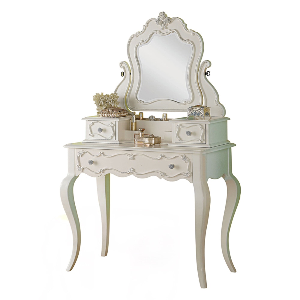  Edalene Vanity Desk With Mirror 