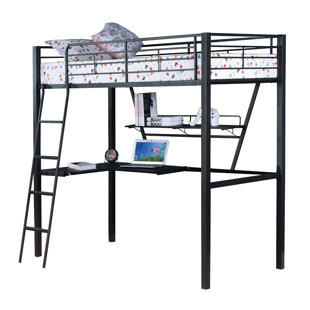  Senon Twin Loft Bed With Desk 