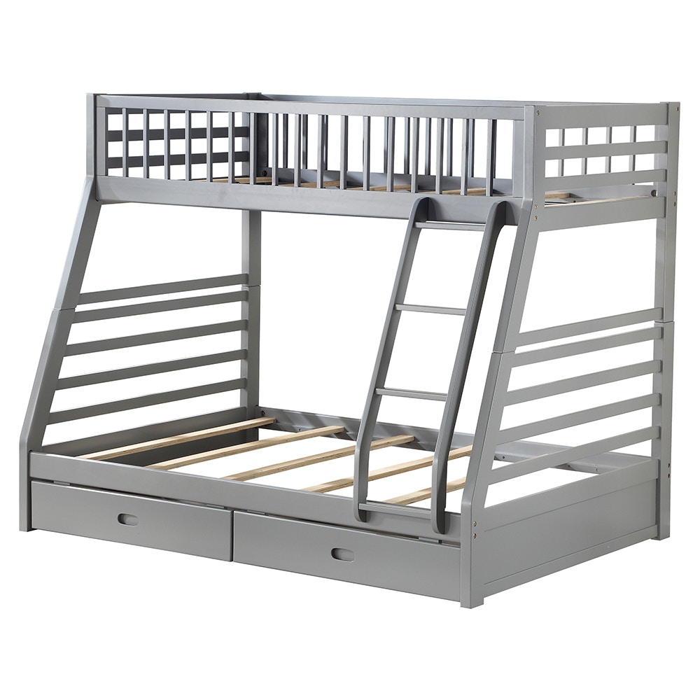  Jason Twin/Full Bunk Bed With Storage 