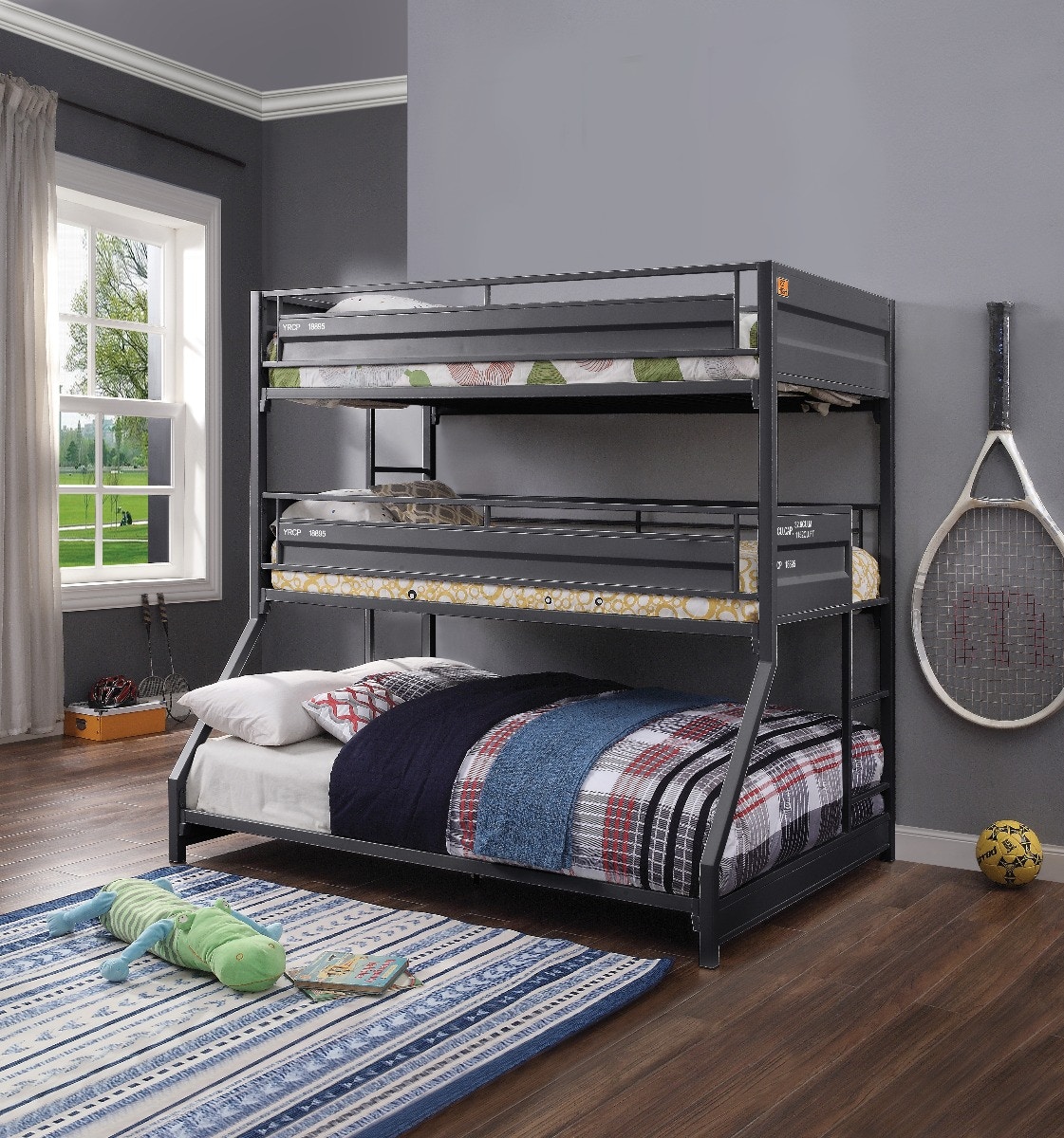  Cargo Twin/Twin/Full Bunk Bed 