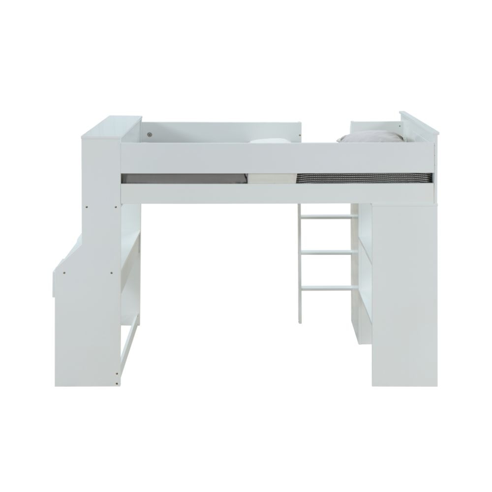  Ragna Twin Loft Bed With Desk and Wardrobe 