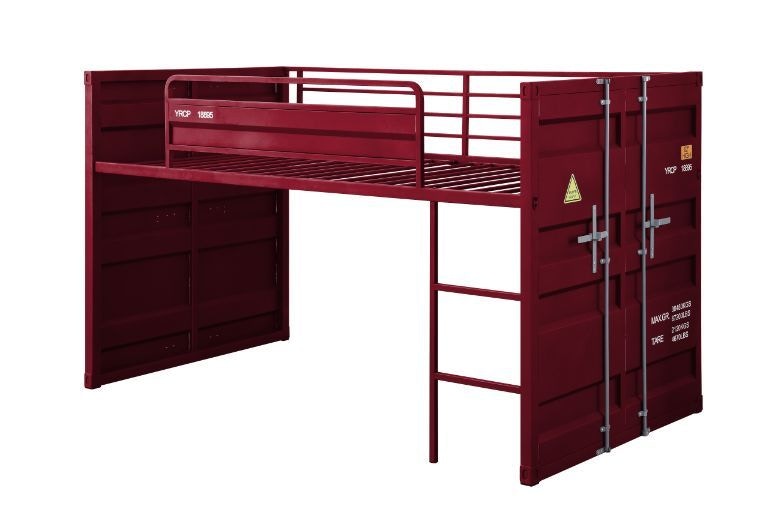  Cargo Twin Loft Bed With Slide 