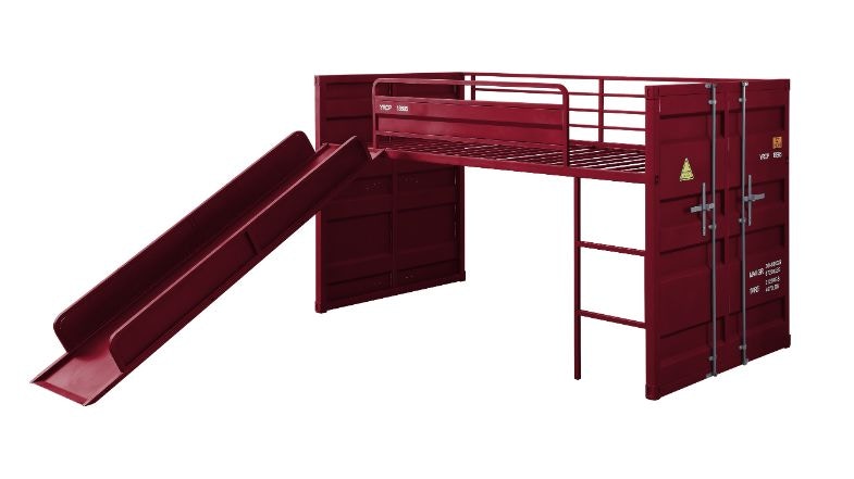  Cargo Twin Loft Bed With Slide 
