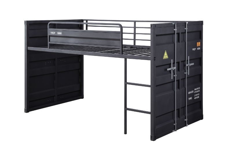  Cargo Twin Loft Bed With Slide 