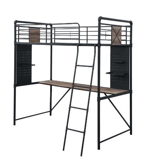  Cordelia Twin Loft Bed With Desk 