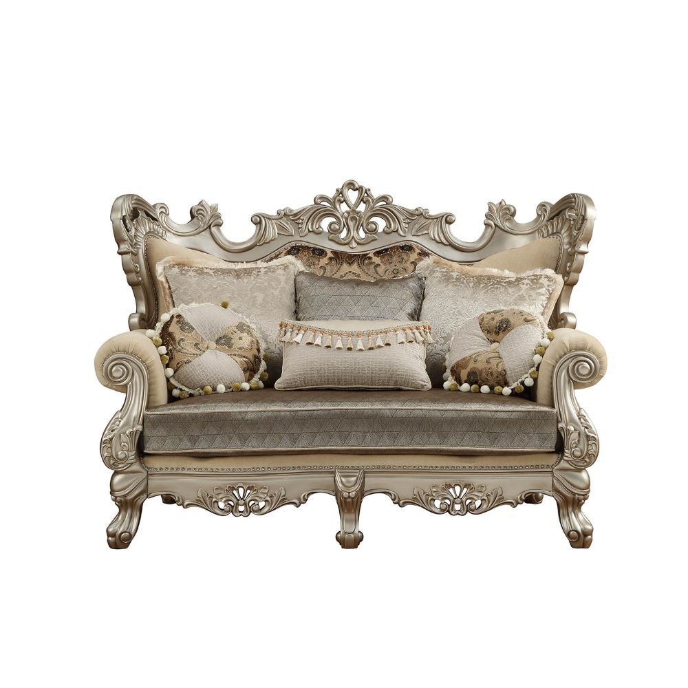  Ranita Loveseat With 6 Pillows 