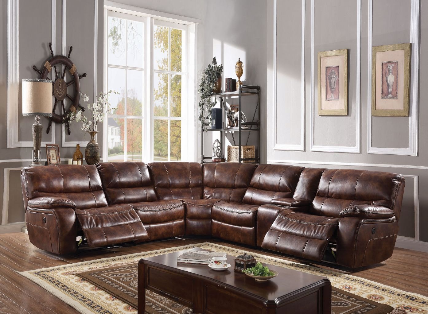 Acme Furniture Living Room Brax Sectional Sofa 52070 - Leon Furniture -  Phoenix