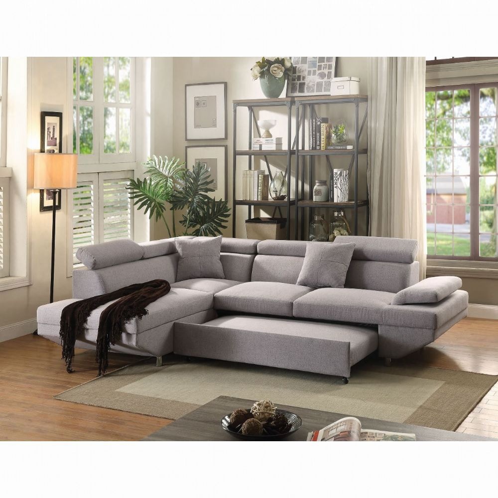 Acme Furniture Living Room Jemima Sectional Sofa 52990 - Tar Heel