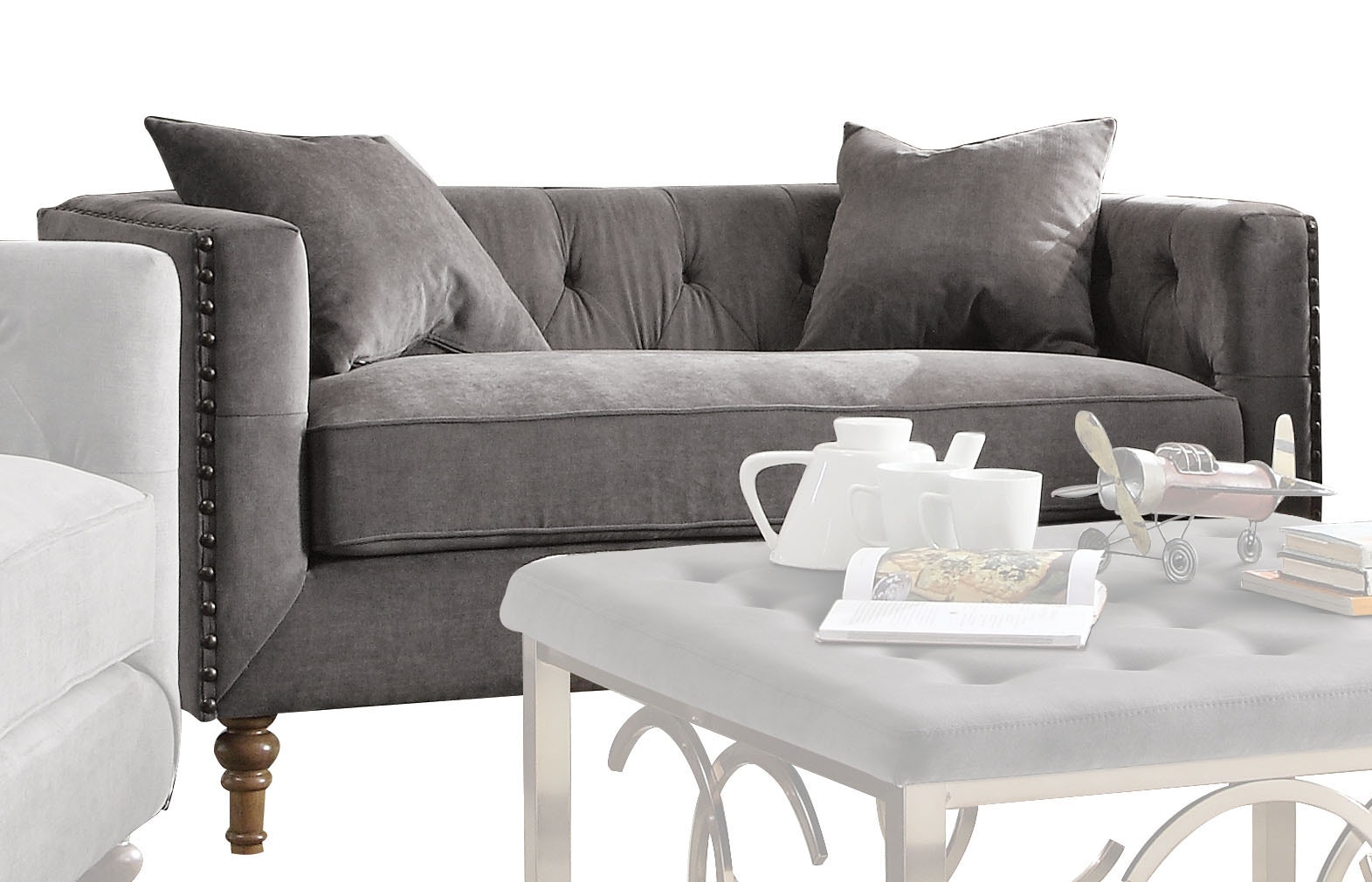  Sidonia Loveseat With 2 Pillows 