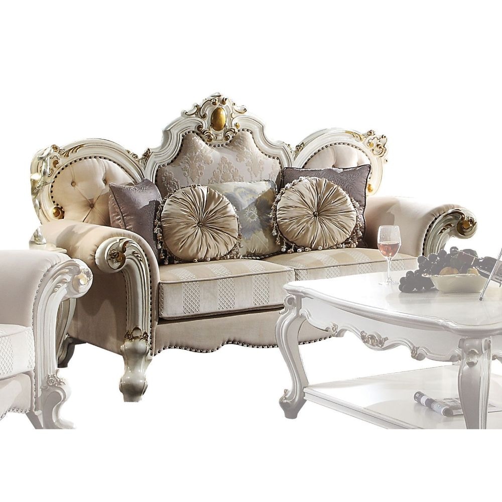  Picardy Loveseat With 5 Pillows 