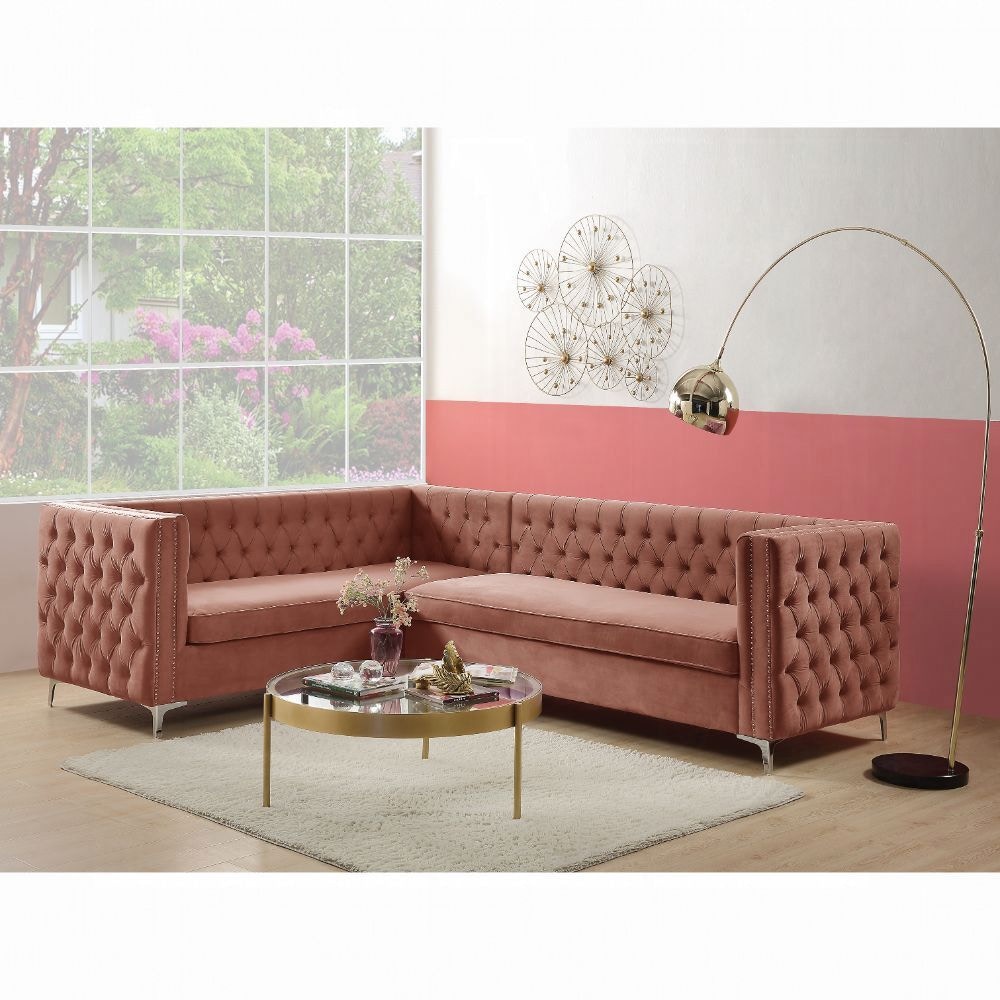 Acme Furniture Living Room Rhett Sectional Sofa 55505 The Furniture Mall Duluth and the