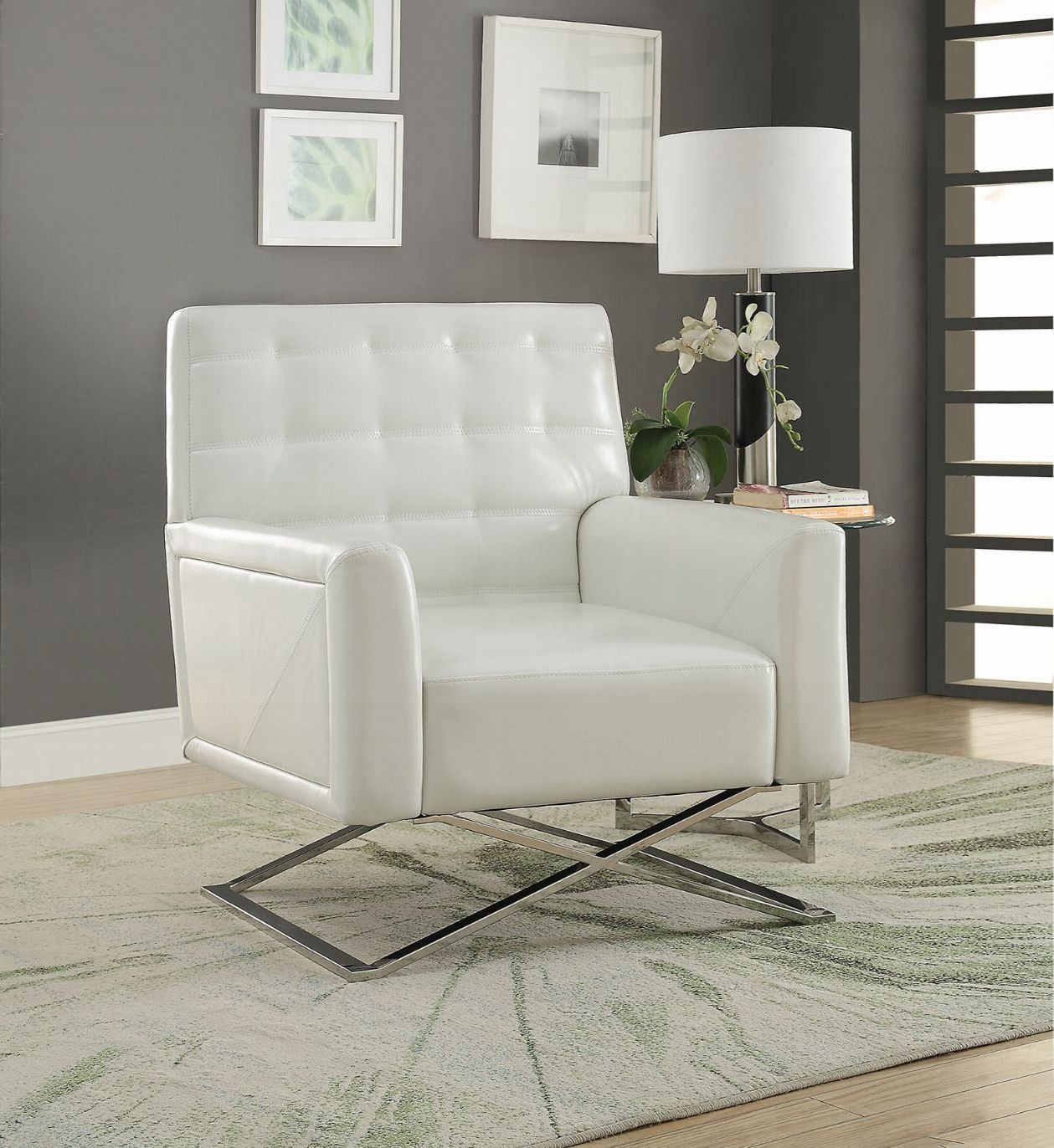 展示品 美品　ACME FURNITURE  SIERRA CHAIR 大型商品》SIERRA CHAIR ivory シエラチェア（チェア）｜ACME