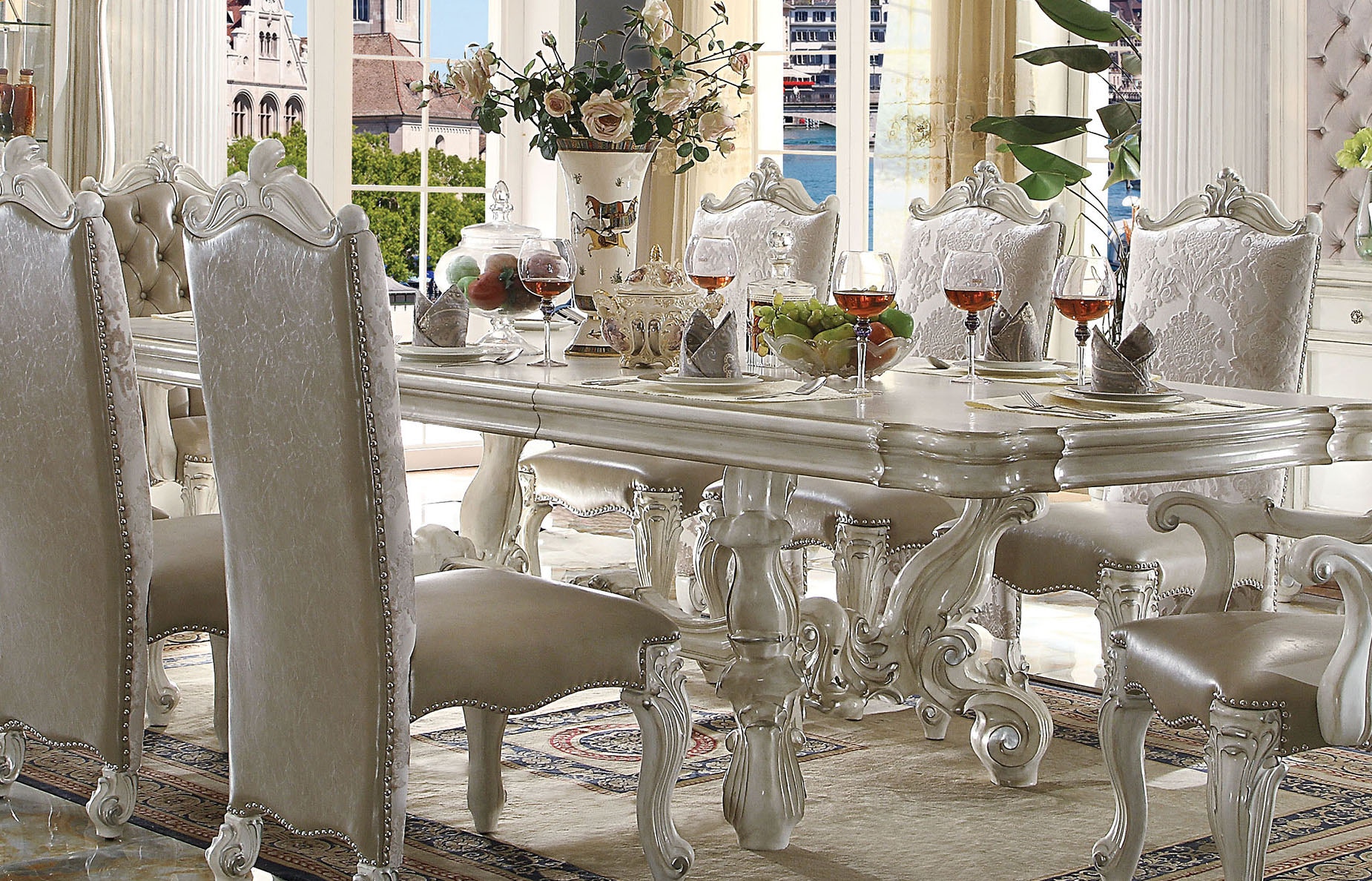 Versailles dining table outlet set