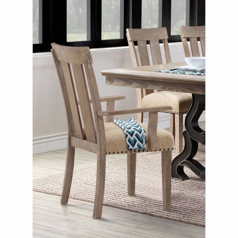 Acme Furniture Casual Dining Nathaniel Arm Chair (Set-2) 62333