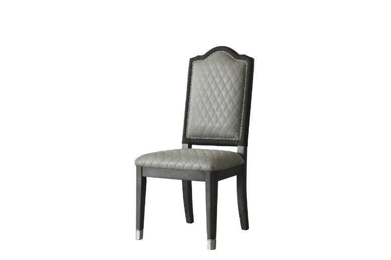 【ベル】ACME Furniture SIERRA CHAIR② Acme Furniture Tan Linen and Weathered Oak Wallace II Side