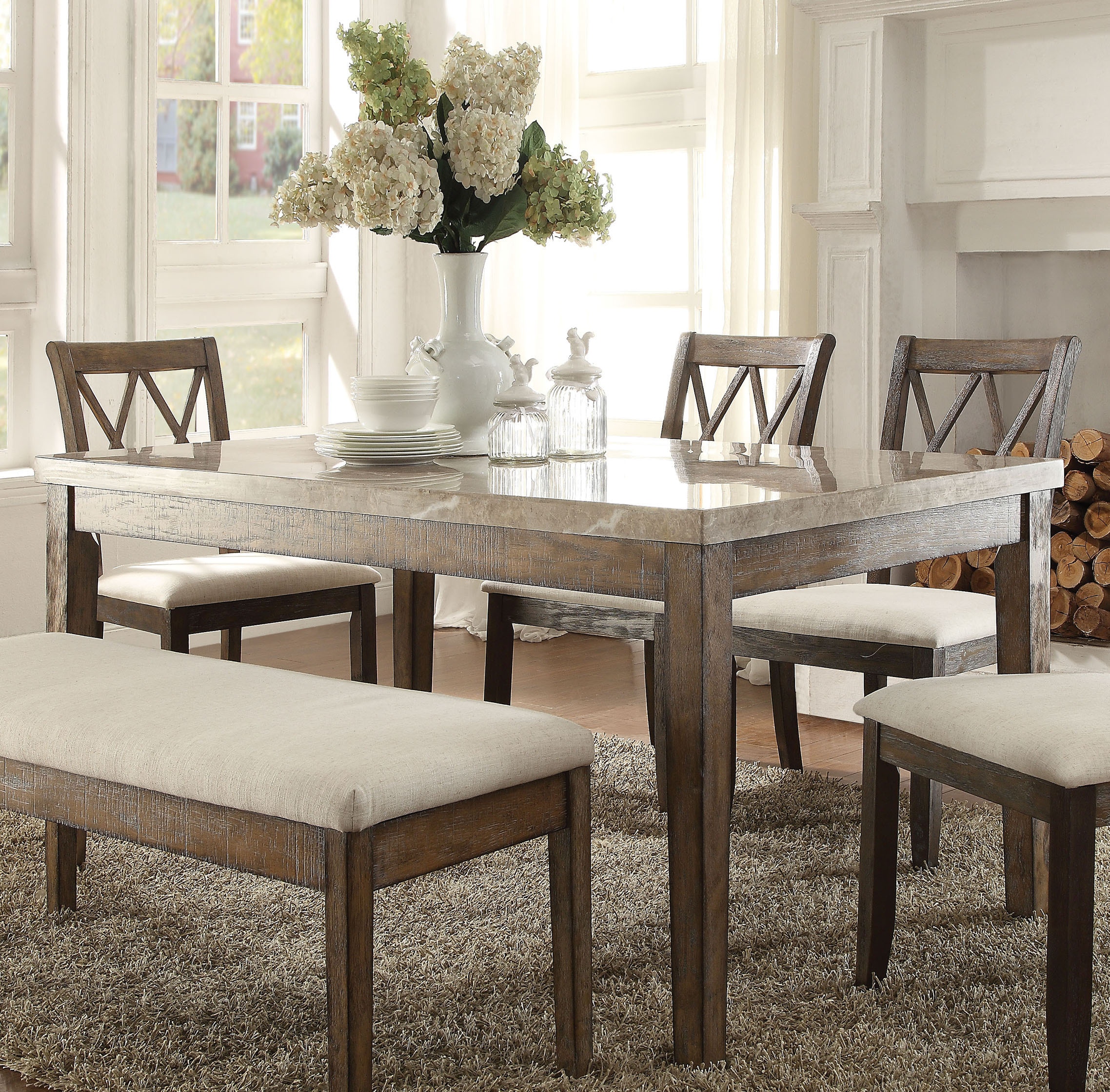 Acme Furniture Casual Dining Claudia Dining Table 71715 - Leon