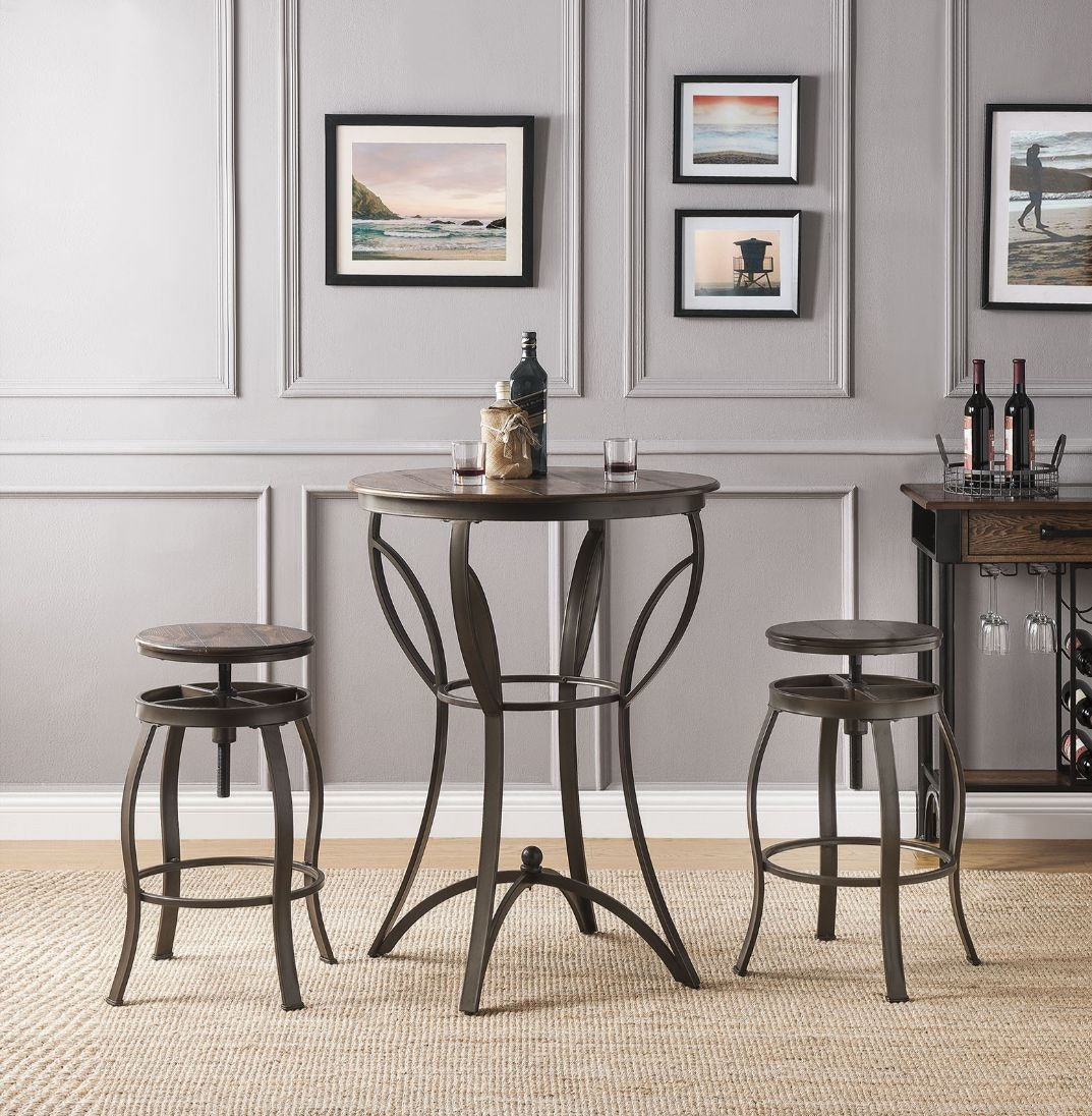  Gavino 3PC Bar Table Set 