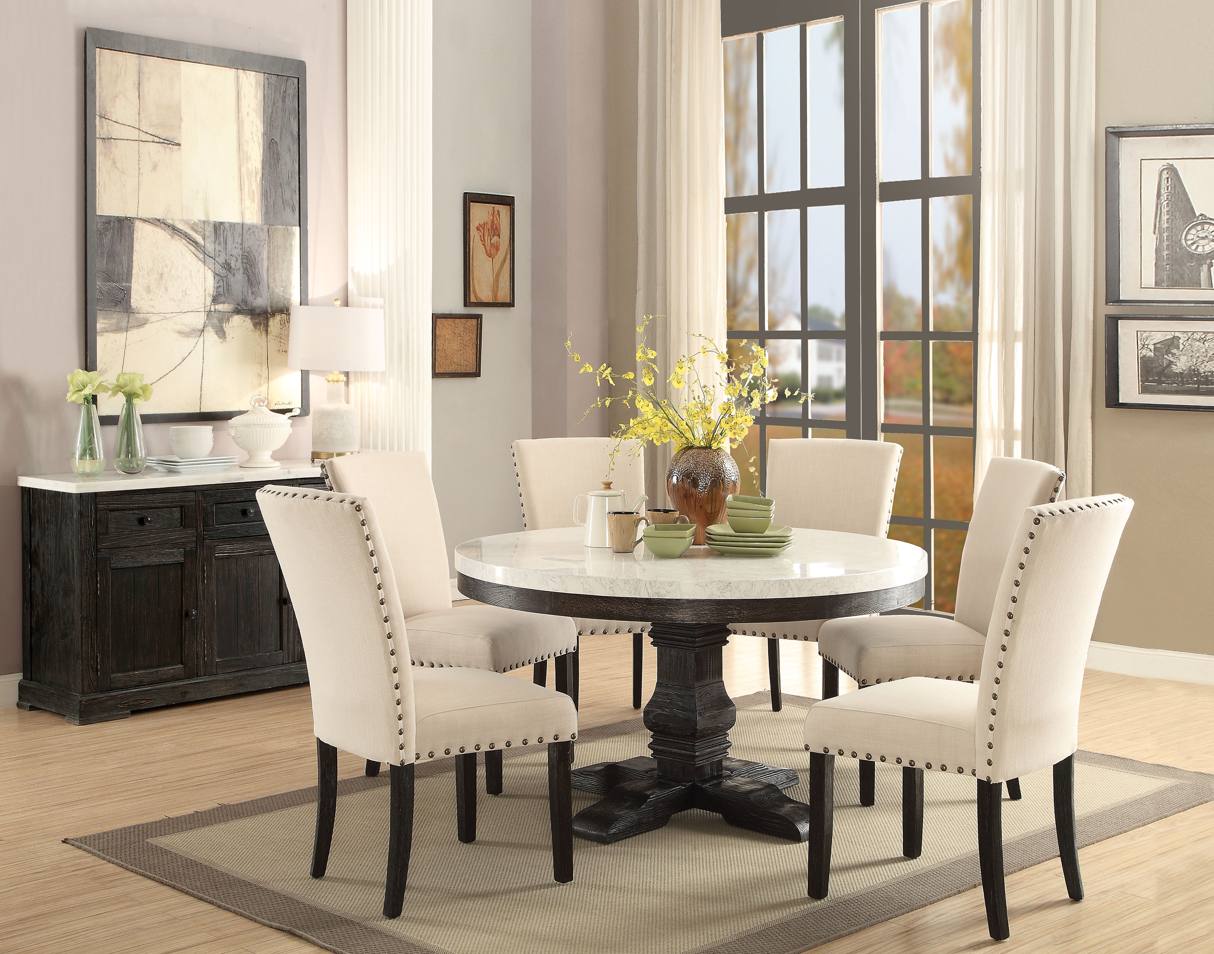 nolan pedestal dining table