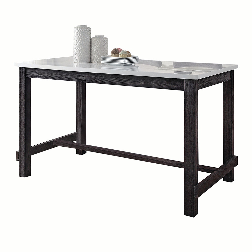  Yelena Counter Height Table With Marble Top 