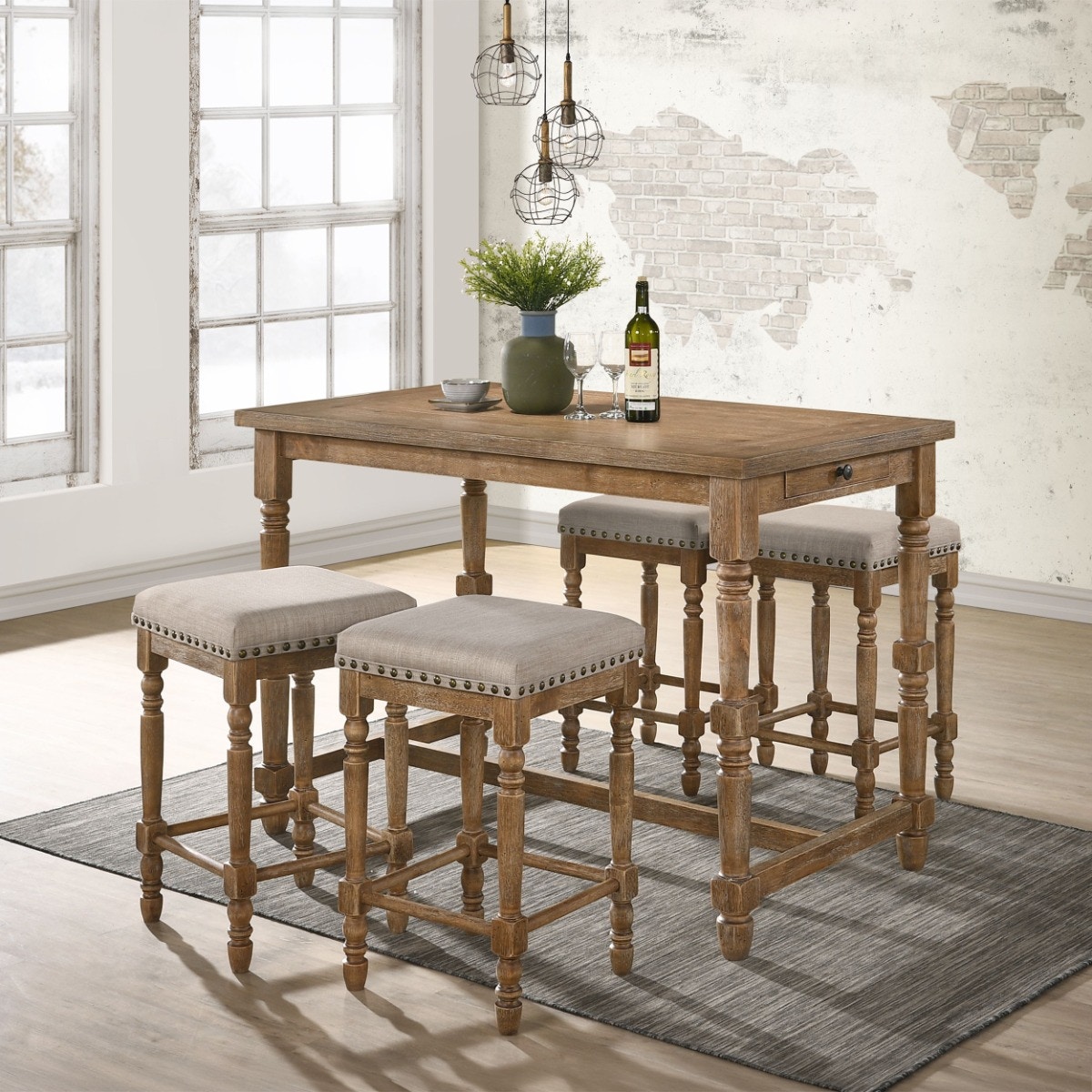  Farsiris Counter Height Stool (Set-2) 