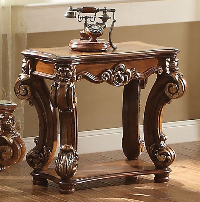 Acme Furniture Living Room Vendome Side Table Fulton Stores Brooklyn And Jamaica Ny