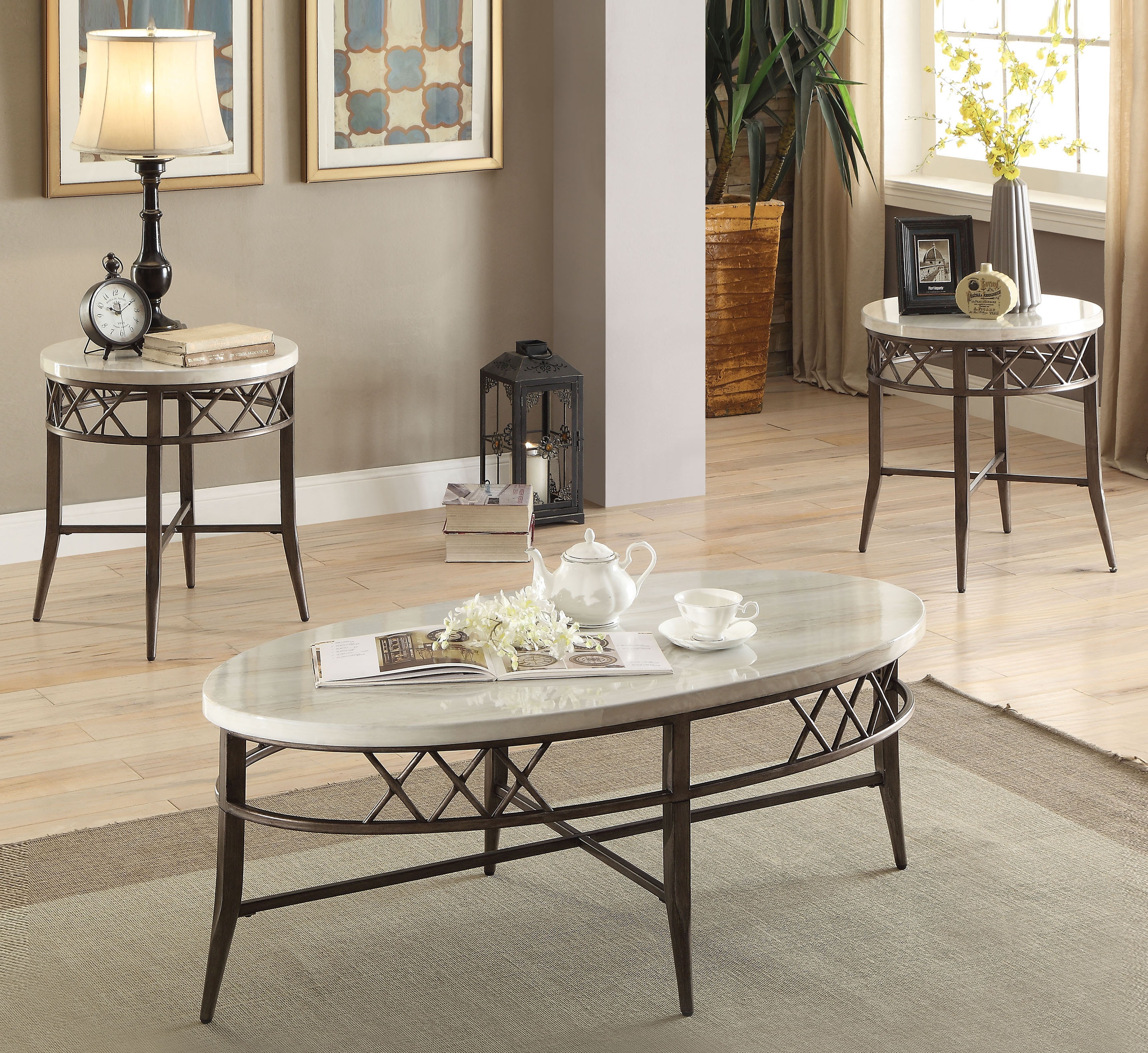 Acme Furniture Living Room Avala Coffee Table 83140 - The