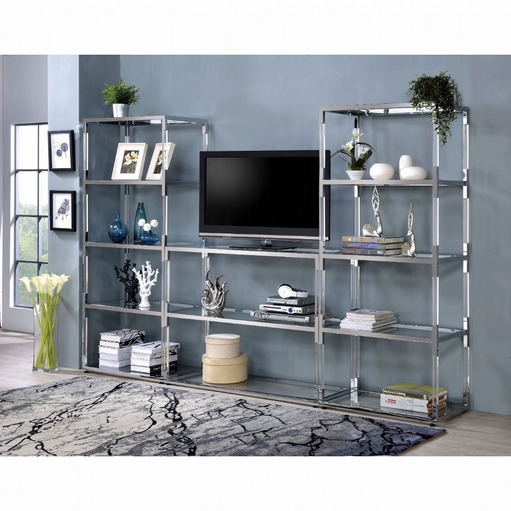 【美品】ACME Furniture GRAND VIEW TV-SHELF Acme Furniture Home Entertainment Raegan TV Stand 91245