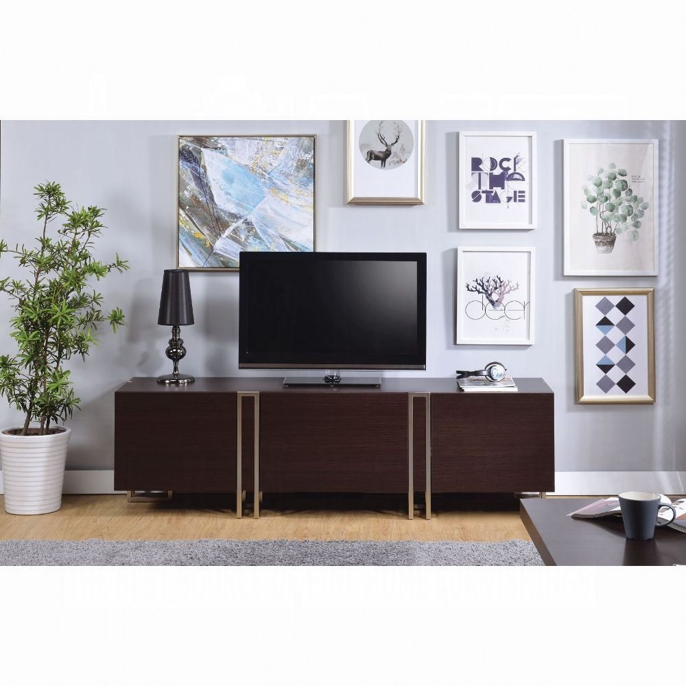 Acme Furniture Home Entertainment Cattoes TV Stand 91795 - Tar