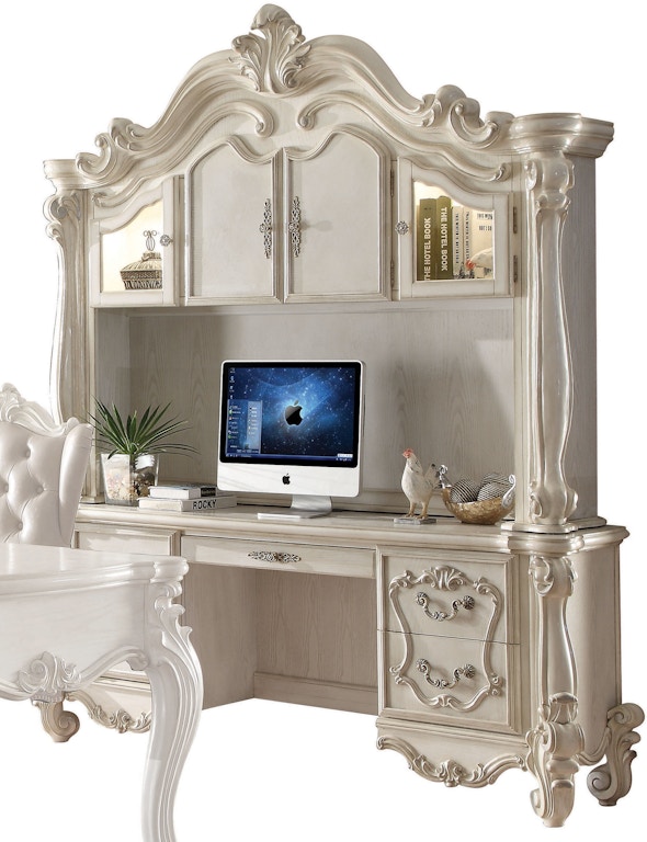 Acme Furniture Home Office Versailles Computer Desk And Hutch 92278 Simply Discount Furniture