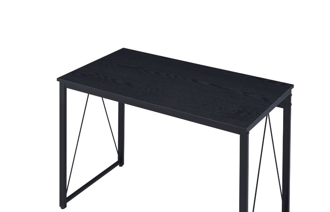 アクメACME Furniture TABLE / BLACK Acme Froja Round Wooden Dining Table with Cone Shaped Base