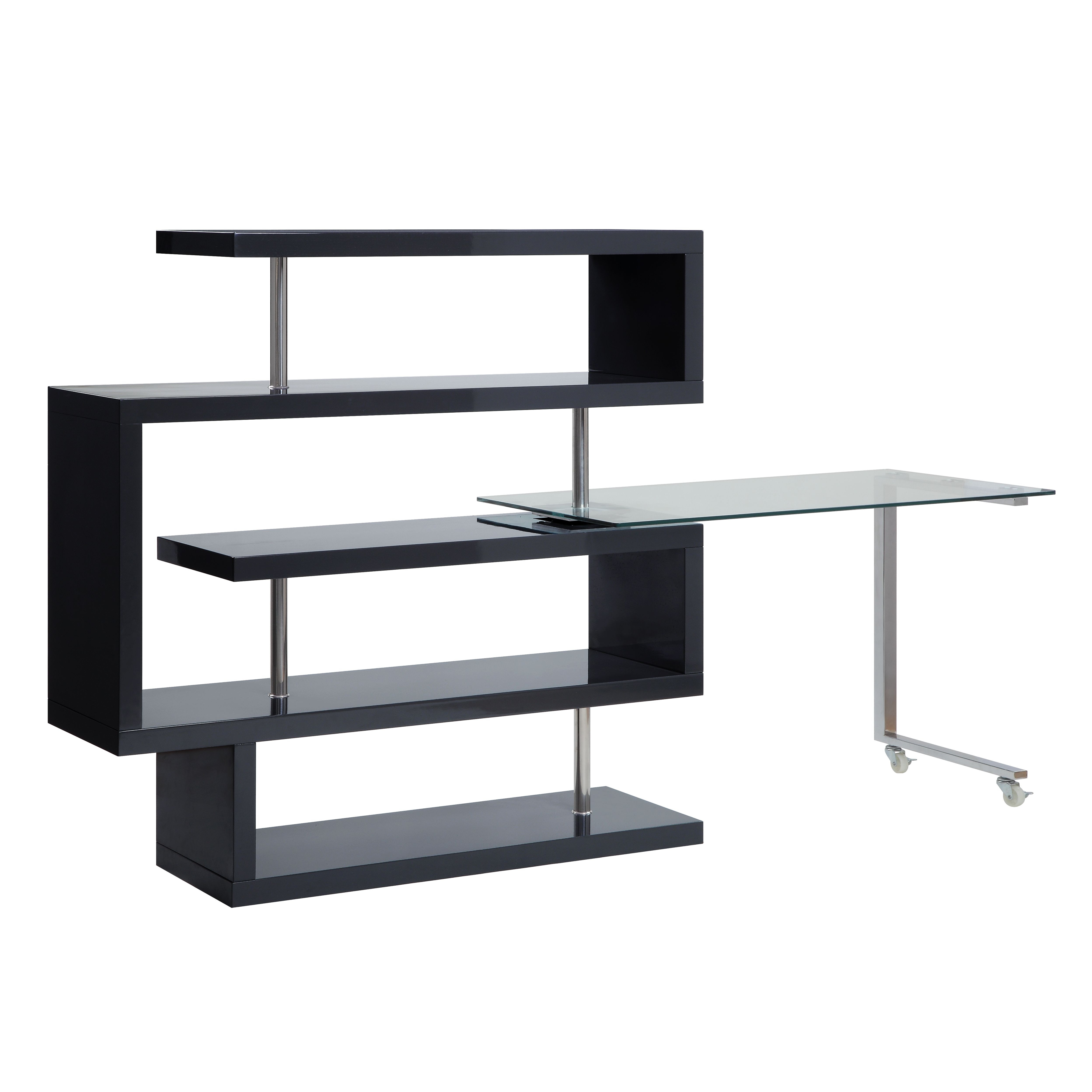  Buck II Writing Desk With Bookshelf 