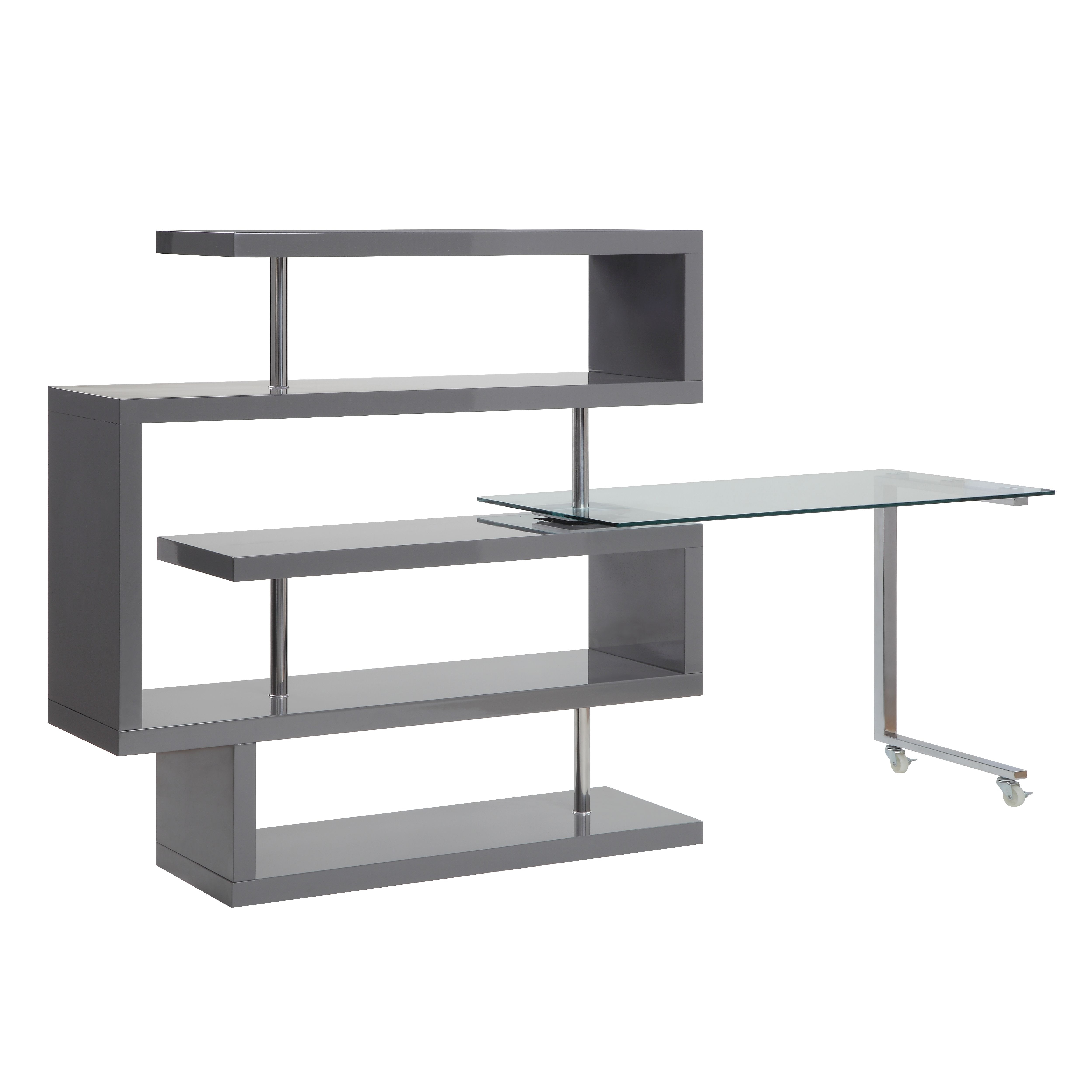  Buck II Writing Desk With Bookshelf 