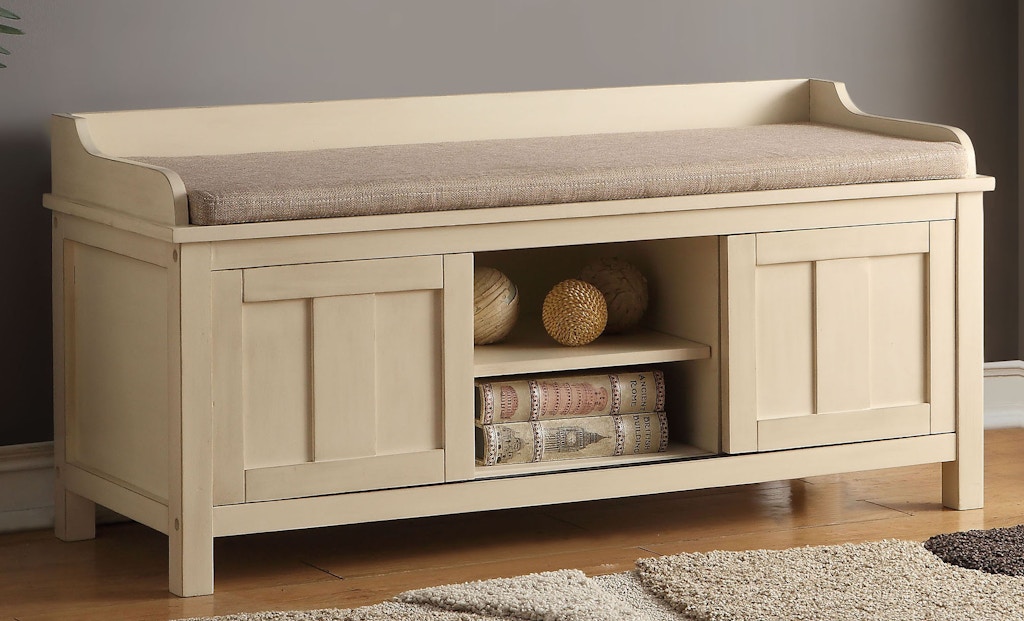 Acme Furniture Living Room Bench With Storage 96620 The Acme Furniture Living Room Bench With