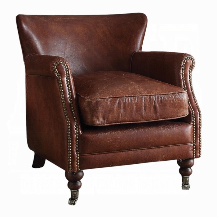 Acme Furniture Living Room Leeds Accent Chair 96679 - Tar Heel