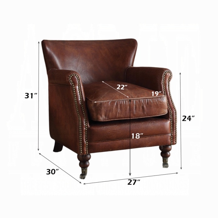 Acme Furniture Living Room Leeds Accent Chair 96679 - Tar Heel