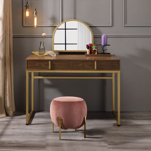  Coleen Vanity Desk With Mirror and Jewelry Tray 