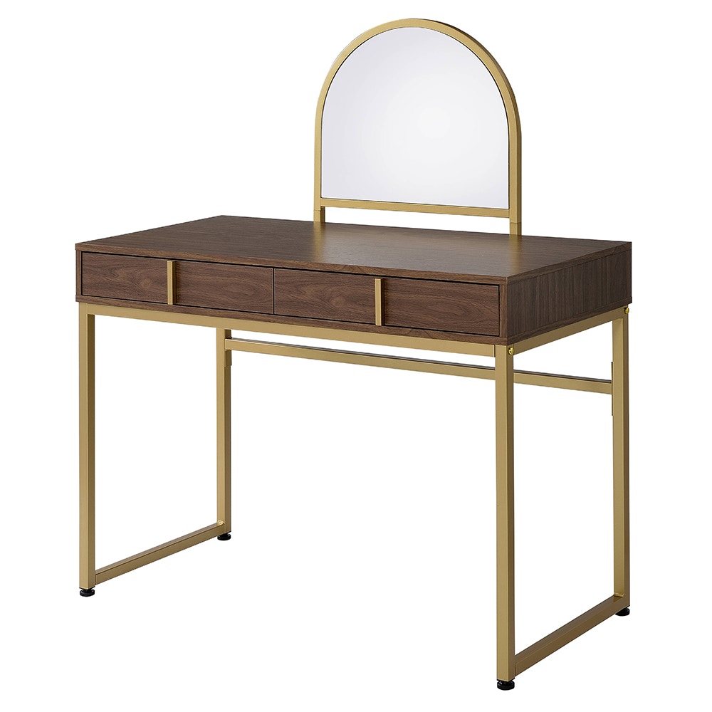  Coleen Vanity Desk With Mirror and Jewelry Tray 