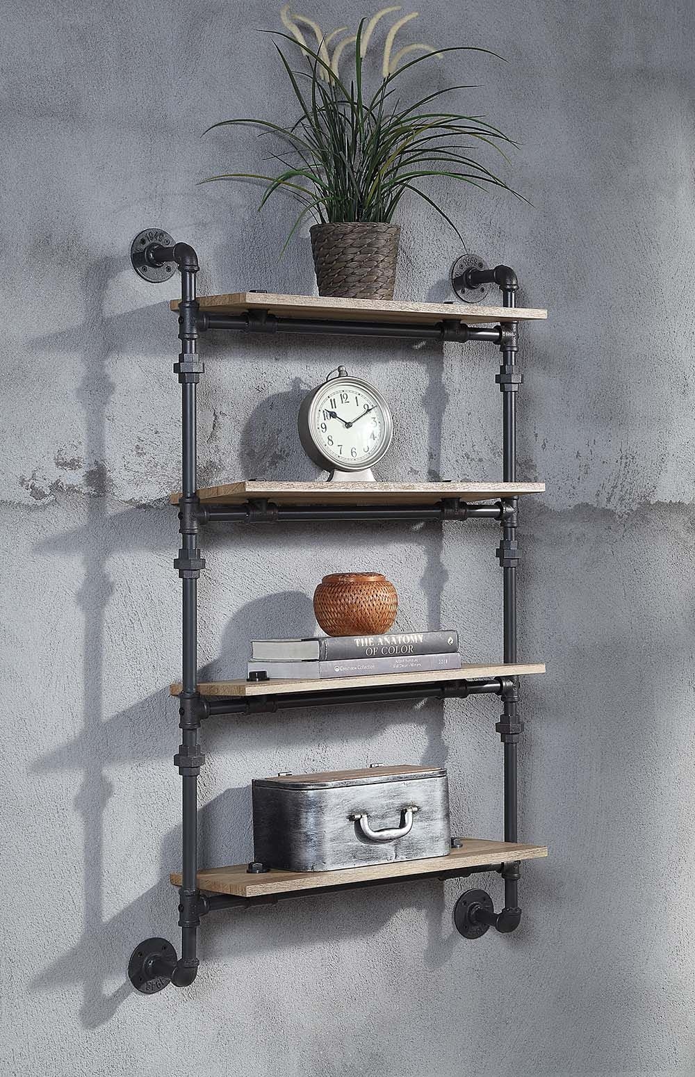  Brantley Wall Rack With 4 Shelves 