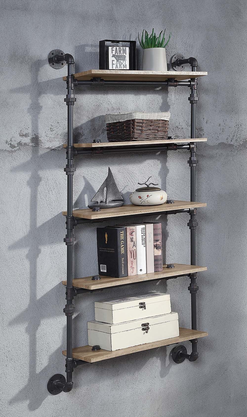  Brantley Wall Rack With 5 Shelves 