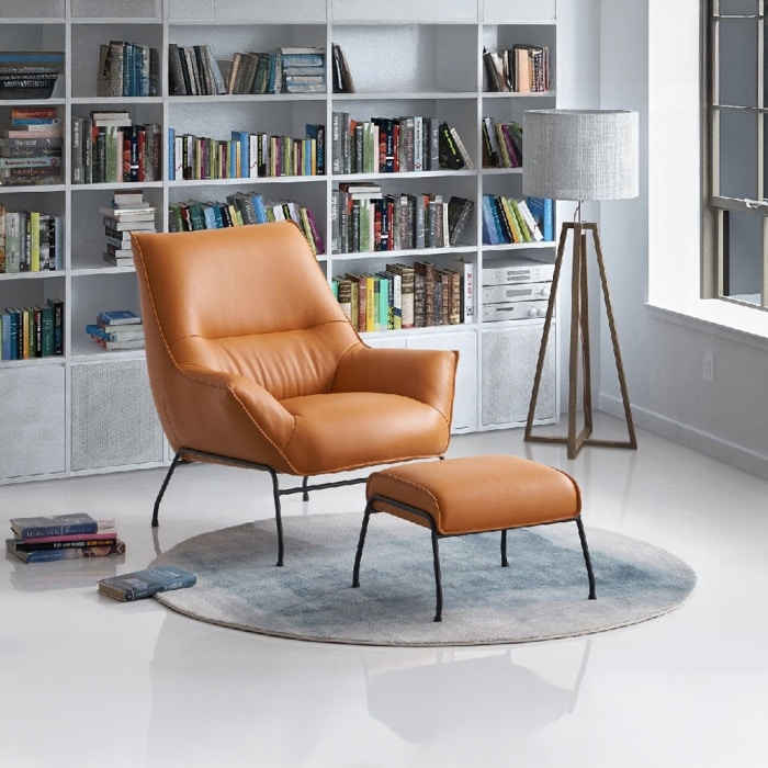  Jabel Accent Chair and Ottoman 