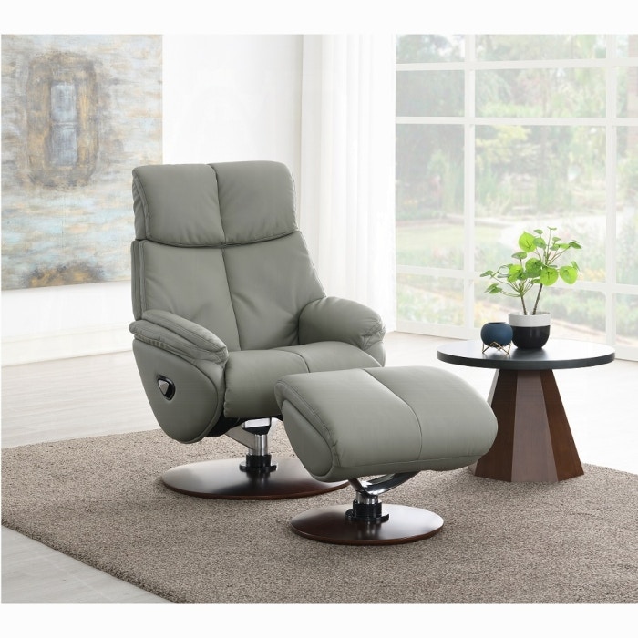  Kandoro MOTION ACCENT CHAIR With SWIVEL and OTTOMAN 