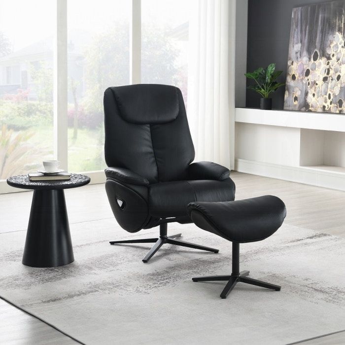  Labonita Motion Accent Chair With Swivel and Ottoman 