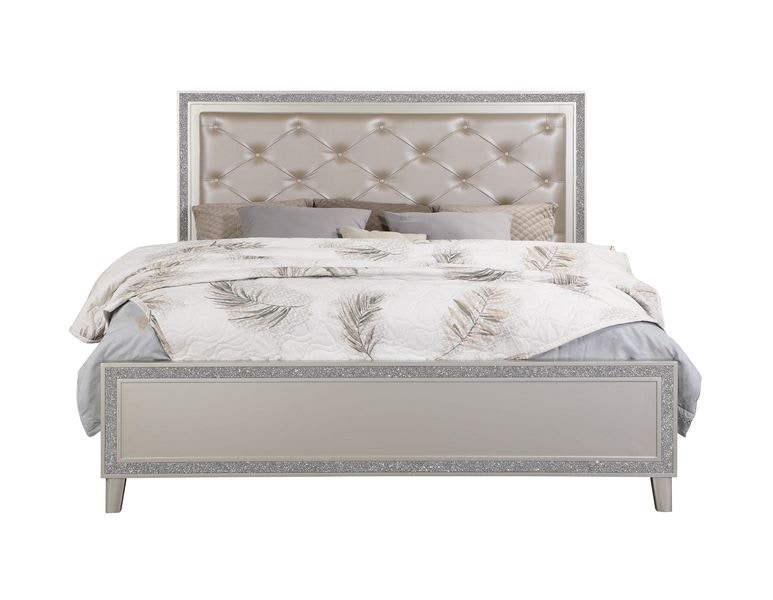  Sliverfluff Queen Bed With Led 