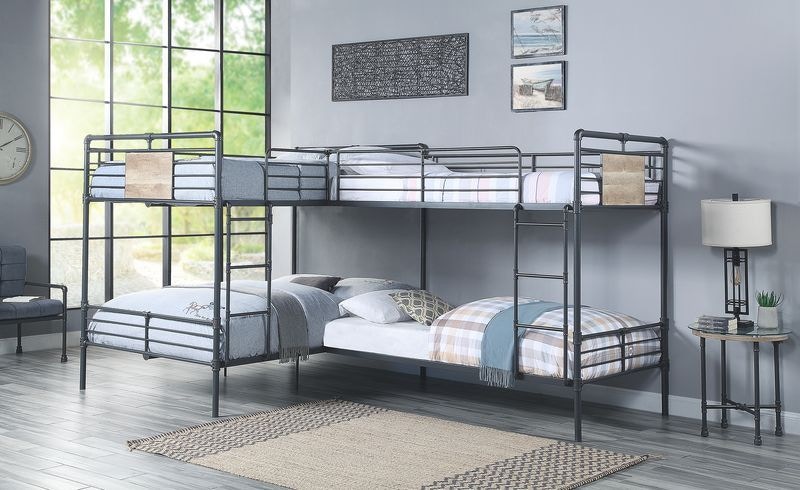  Cordelia Double Twin and Double Full Bunk Bed 