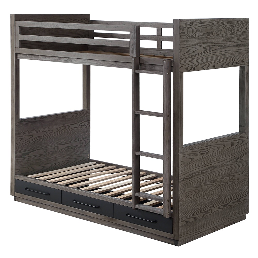  Estevon Twin/Twin Bunk Bed With Storage 