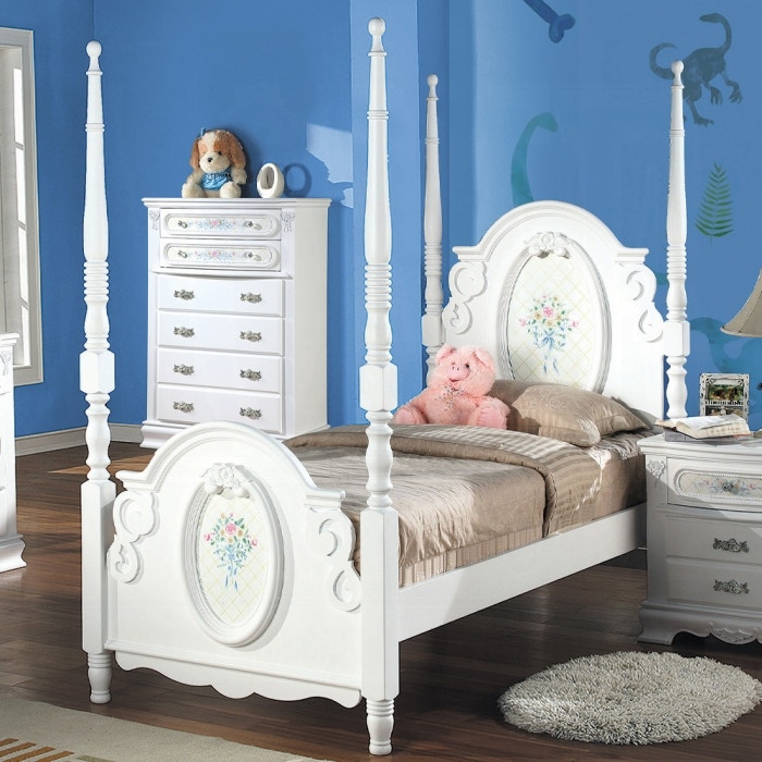  Flora Twin Bed With Poster 