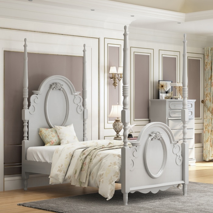  Flora Twin Bed With Poster 