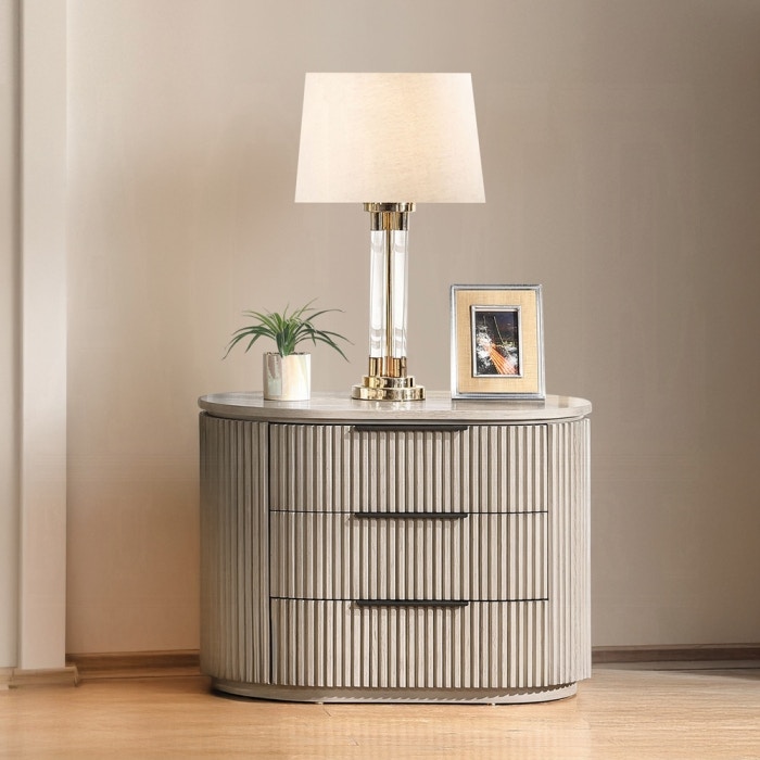  Leanna Nightstand with USB Port 