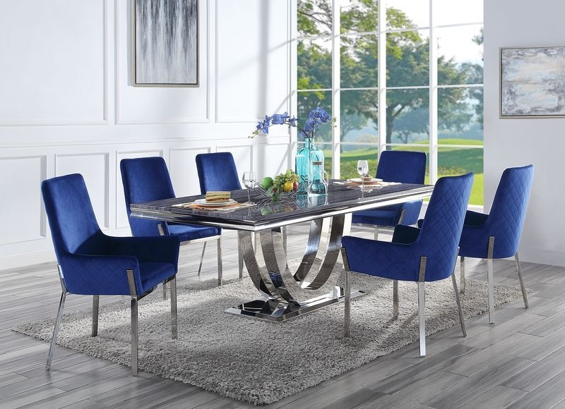  Cambrie Dining Table With Engineered Stone Top 